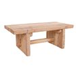 Cuvio Coffee Table - Rustic Natural - Solid Wood