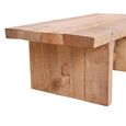 Cuvio Coffee Table - Rustic Natural - Solid Wood