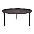 Dundee Coffee Table - Round - Black - Aluminum
