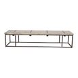 Unique One of a Kind - Industrial Coffee Table - Large - Grey and Black - Reclaimed Wood and Metal