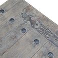 Industrial Coffee Table - Large - Natural and Black - Reclaimed Wood and Metal
