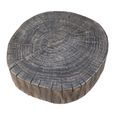 Tree Stump Coffee Table - Round - Tapered Leg - Rustic Brown - Wood
