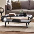 Apollo Coffee Table - Black - Oak