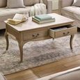 Camille Coffee Table - 2 Drawer - French Style - Natural - Limed Oak