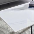 Bradley Coffee Table - Spider Leg - White and Black - Ceramic and Metal
