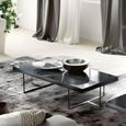 Montecarlo Coffee Table - Grey Koto High Gloss - Wooden and Metal