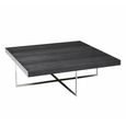 Montecarlo Coffee Table - Square - Grey Koto High Gloss - Wooden and Metal