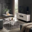 Claire Coffee Table - Pearl Line Eco Veneer High Gloss and Black