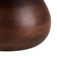 Heide Coffee Table - Round - White and Dark Brown - Marble and Mango Wood