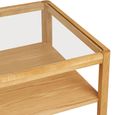 Lourmarin Coffee Table - Natural - Tempered Glass and Oak