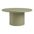 Nagano Coffee Table - Round - Pedestal Base - Sage Green - Concrete