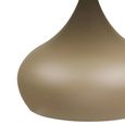 Pienza Coffee Table - Round - Khaki - Glass and Metal
