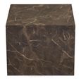 Prague Cube Coffee Table - Set of 2 - Square - Dark Brown - Marble Effect
