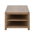 Blois Coffee Table - with Wicker Basket - Natural - Pinewood