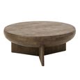 Coffee Table - Round - Dark Brown - Mango Wood