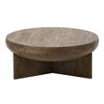 Coffee Table - Round - Dark Brown - Mango Wood