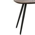 Ray Coffee Table - Set of 3 - Abstract - Starburst - Dark Brown and Black - Recycled Wood