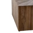 Ray Cube Coffee Table - Set of 3 - Square - Starburst - Dark Brown - Recycled Wood