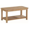 Clearance - Kilmore Oak Coffee Table - with Shelf - FSS17530