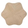 Boho Coffee Table - Low - 1 Drawer - Organic - Natural and Black - Mango Wood