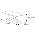 Krystal Italian Coffee Table - Ceramic and Metal