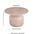 Valencia Coffee Table - Round - Mango Wood