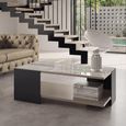 Zenith Italian Coffee Table - Calacatta Gold and Black - Ceramic Top