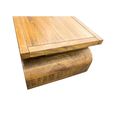 Curved Edge Mango Wood 1 Drawer Coffee Table thumbnail 5