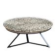 Driftwood Glass Top Large Round Coffee Table thumbnail 2