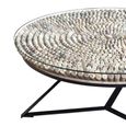 Driftwood Glass Top Large Round Coffee Table thumbnail 5