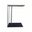 Bastia Slim Teak Wood Coffee Table With Lamp Table thumbnail 3
