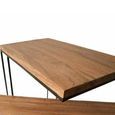 Bastia Slim Teak Wood Coffee Table With Lamp Table thumbnail 4