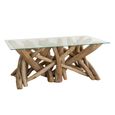Branchwood Glass Top Coffee Table thumbnail 2