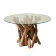 Branchwood Glass Top Round Coffee Table thumbnail 3