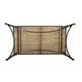 Coffee Table with Metal Base Mango Wood Grey thumbnail 3