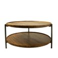 Evansville Mango Wood Round Coffee Table thumbnail 2