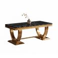 Glacier Coffee Table - Black Marble & Gold