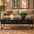 Black 2 Drawer Coffee Table thumbnail