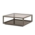 Elite Italian Square Coffee Table - Silver Birch