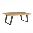 Kodi Natural Mango Wood Sunburst Coffee Table thumbnail 2