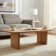 Sindhu Natural Mango Wood Curved Coffee Table thumbnail