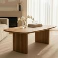 Sindhu Natural Mango Wood Curved Coffee Table thumbnail 2
