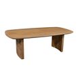 Sindhu Natural Mango Wood Curved Coffee Table thumbnail 3