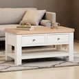 Windsor White Painted 2 Drawer Coffee Table thumbnail