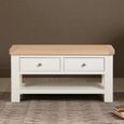 Windsor White Painted 2 Drawer Coffee Table thumbnail 2