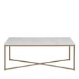 Alisma Coffee Table - White Marble Effect and Gold