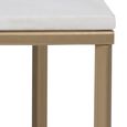 Alisma Coffee Table - White Marble Effect and Gold