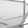 Allessi Coffee Table - Clear Glass and Chrome - Octagonal