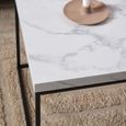 Barossa Coffee Table - 110cm - White Marble