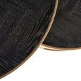Blackbone Black and Brass 2 Tier Coffee Tables
